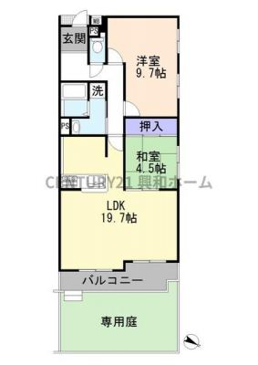 Ԏ}@yiz1280~ԎF2LDKLʐρF74.98m2oRj[ʐρF6.57m2pF19.08m2\FS؃RN[g3K1KǗ`ԁFSϑE