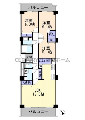 �Ԏ��}�@�y���i�z3190���~���Ԏ��F2SLDK����L�ʐρF90.03���ā��o���R�j�[�ʐρF15.39���ā��\���F�S���S�؃R���N���[�g17�K��5�K�������Ǘ��`�ԁF�S���ϑ��E����