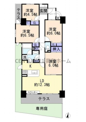 �Ԏ��}�@�y���i�z1580���~���Ԏ��F4LDK����L�ʐρF86.43�������[�g������p��F23.26�������[�g�����\���F�S�؃R���N���[�g��9�K��1�K�������Ǘ��`�ԁF�S���ϑ��E����