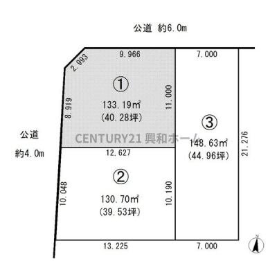 �@�y1���n�z3990���~���y�n�ʐρF133.19�������[�g���i40.28�؁j���ؒP���F99.0���~���p�r�n��F�����w�Z����p�恜�n�ځF��n�����؂����F60�����e�ϗ��^100��